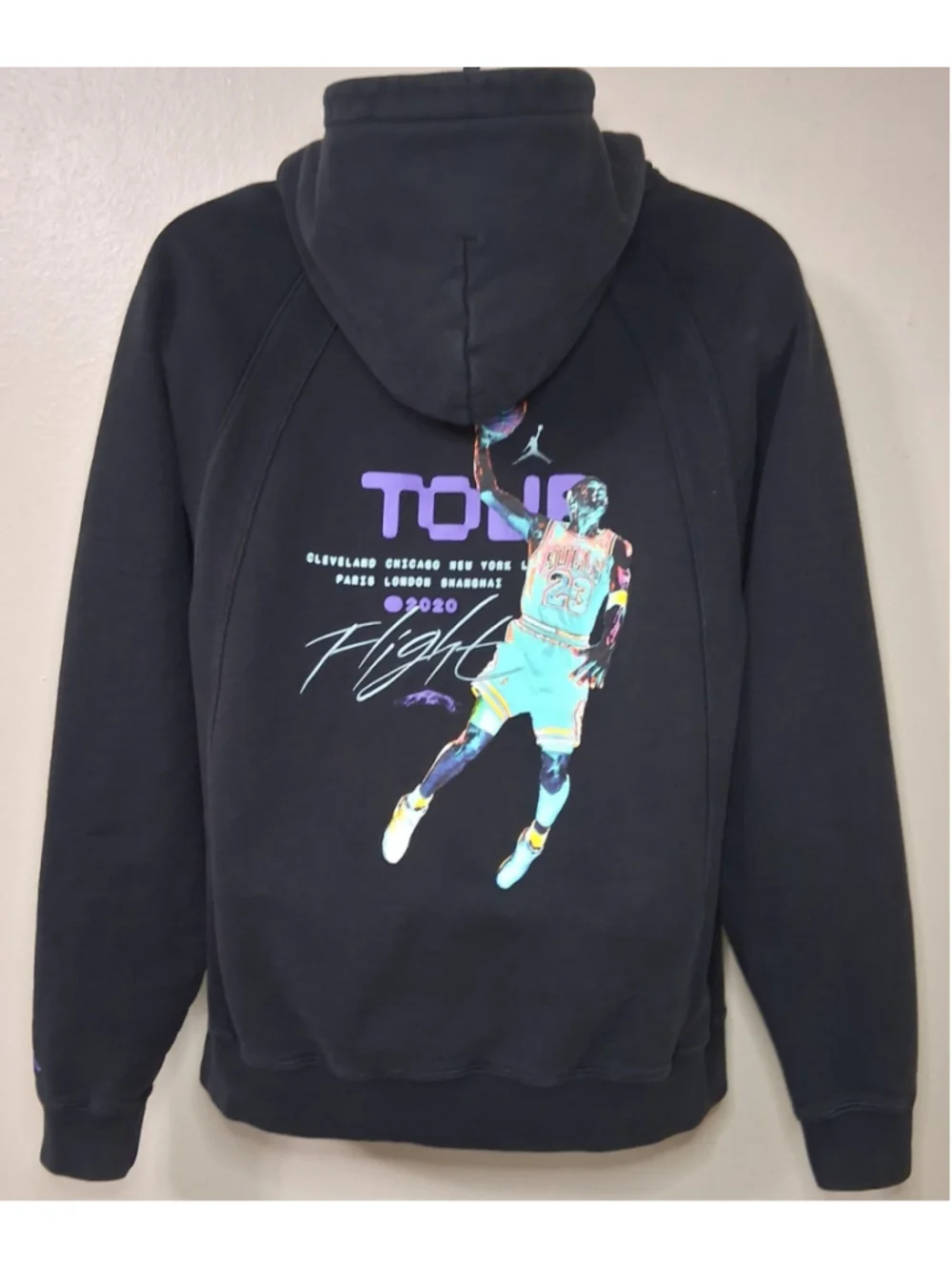 2022 Nike Air Jordan Flight Heritage Coll. Men's Medium Hoodie Black DM1394-010